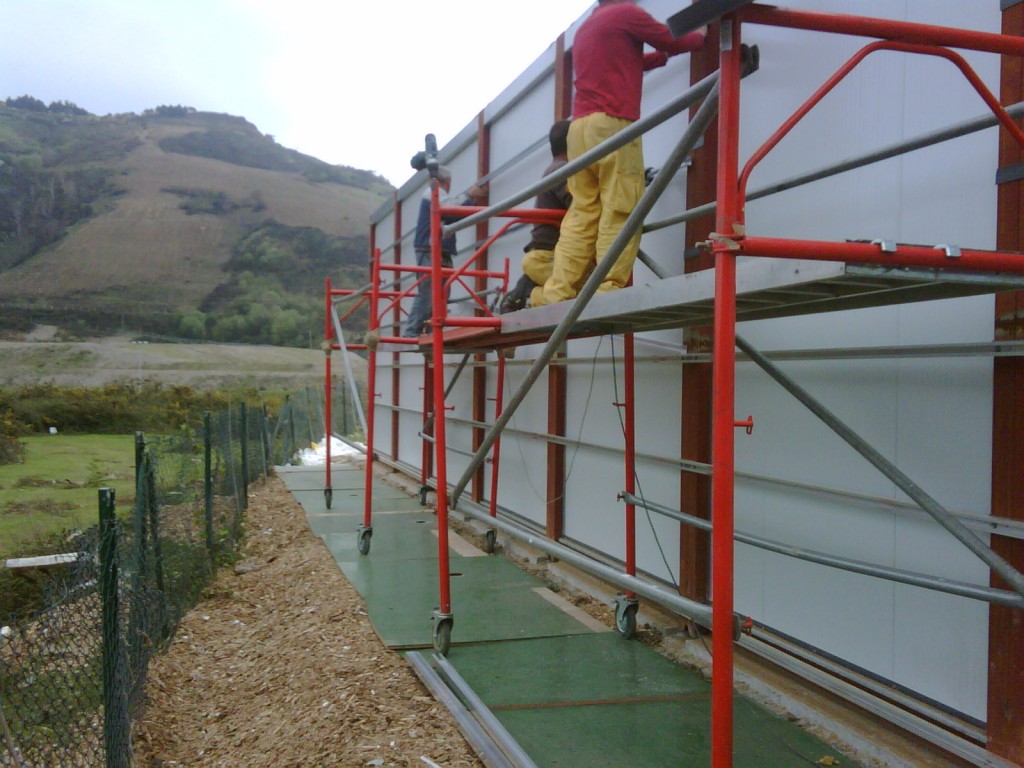 fachada ventilada montaje construccion modular